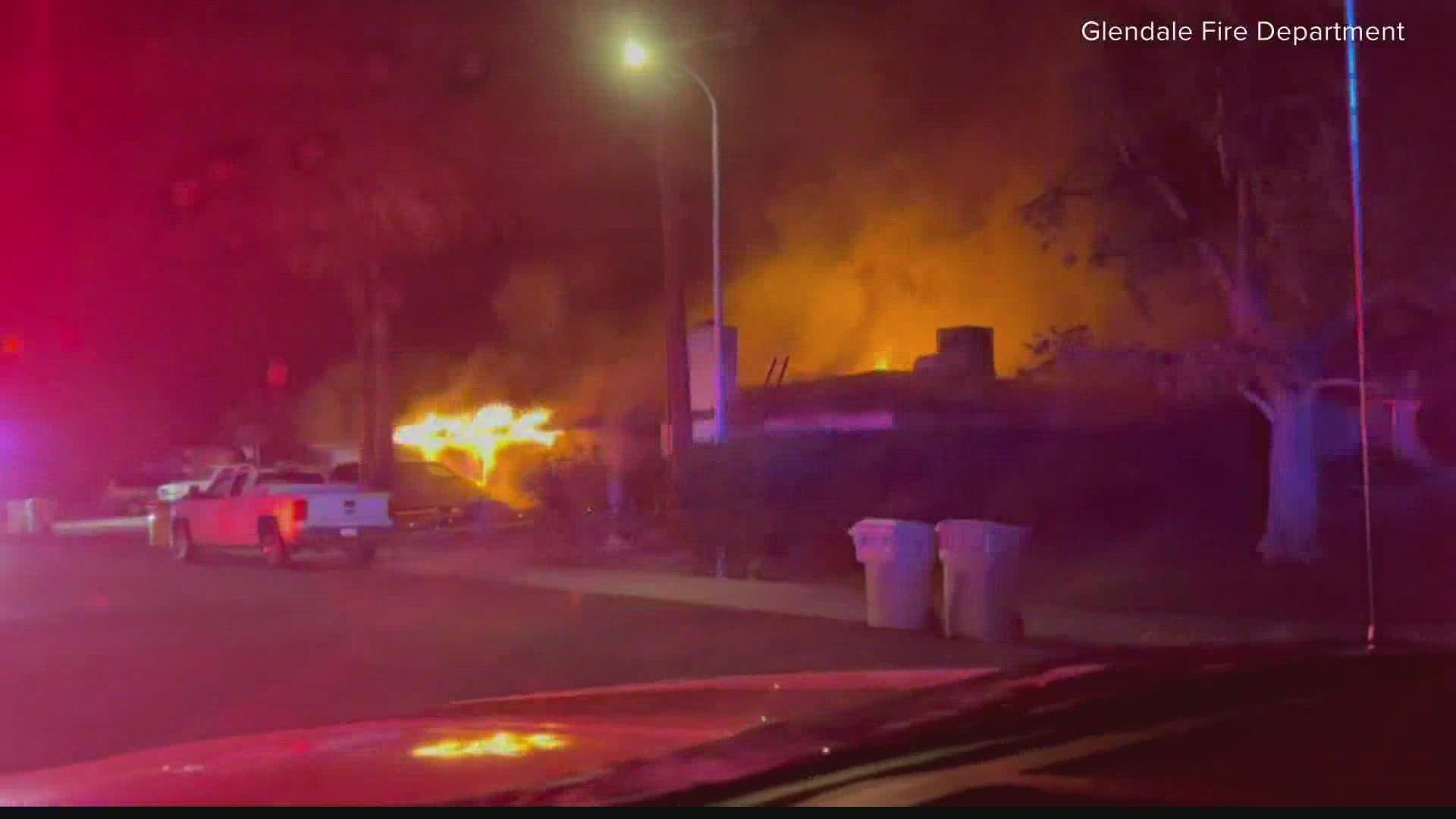 Three homes were damaged this weekend after a series of firework-related fires in Glendale. Firefighters are reminding people how to use fireworks properly.