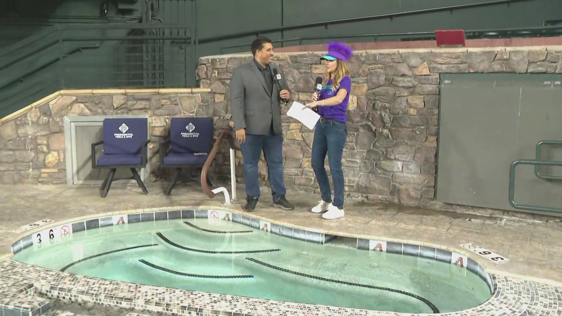 Here are a few interesting facts about the pool at Chase Field.