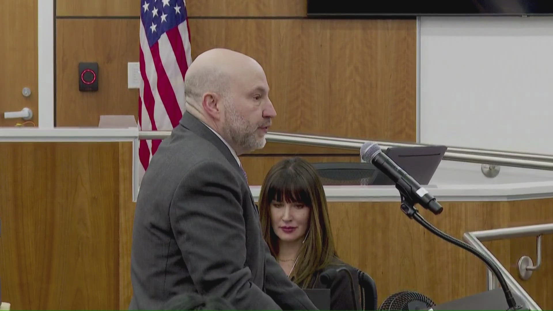 Ian Mitcham is on trial in Arizona for the Scottsdale murder of Allison Feldman in 2015. His defense attorney delivered an opening statement to the jury on Nov. 12.