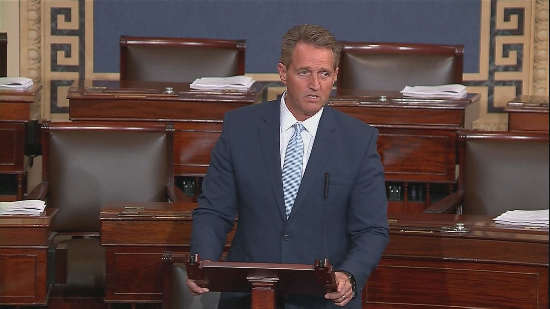 Senator Jeff Flake co-sponsored a bill that would protect the Muller investigation, only to have it rejected. Flake says that until the Senate votes on the bill he will withhold votes on any judicial nominees made by Trump.