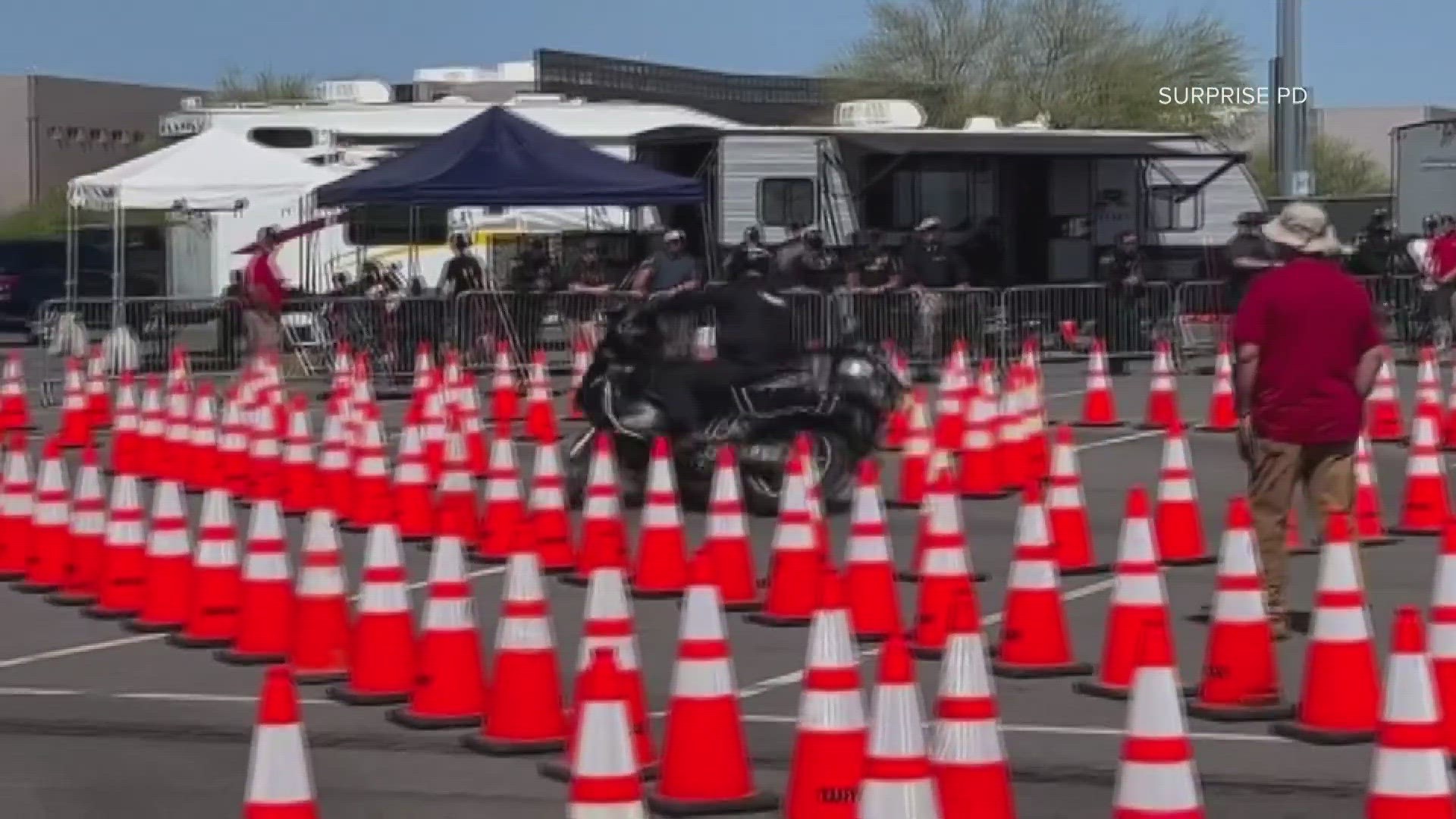 Officer Anthony DeFazio with the Surprise Police Department came in first place in the Southwest Police Motorcycle Training competition.