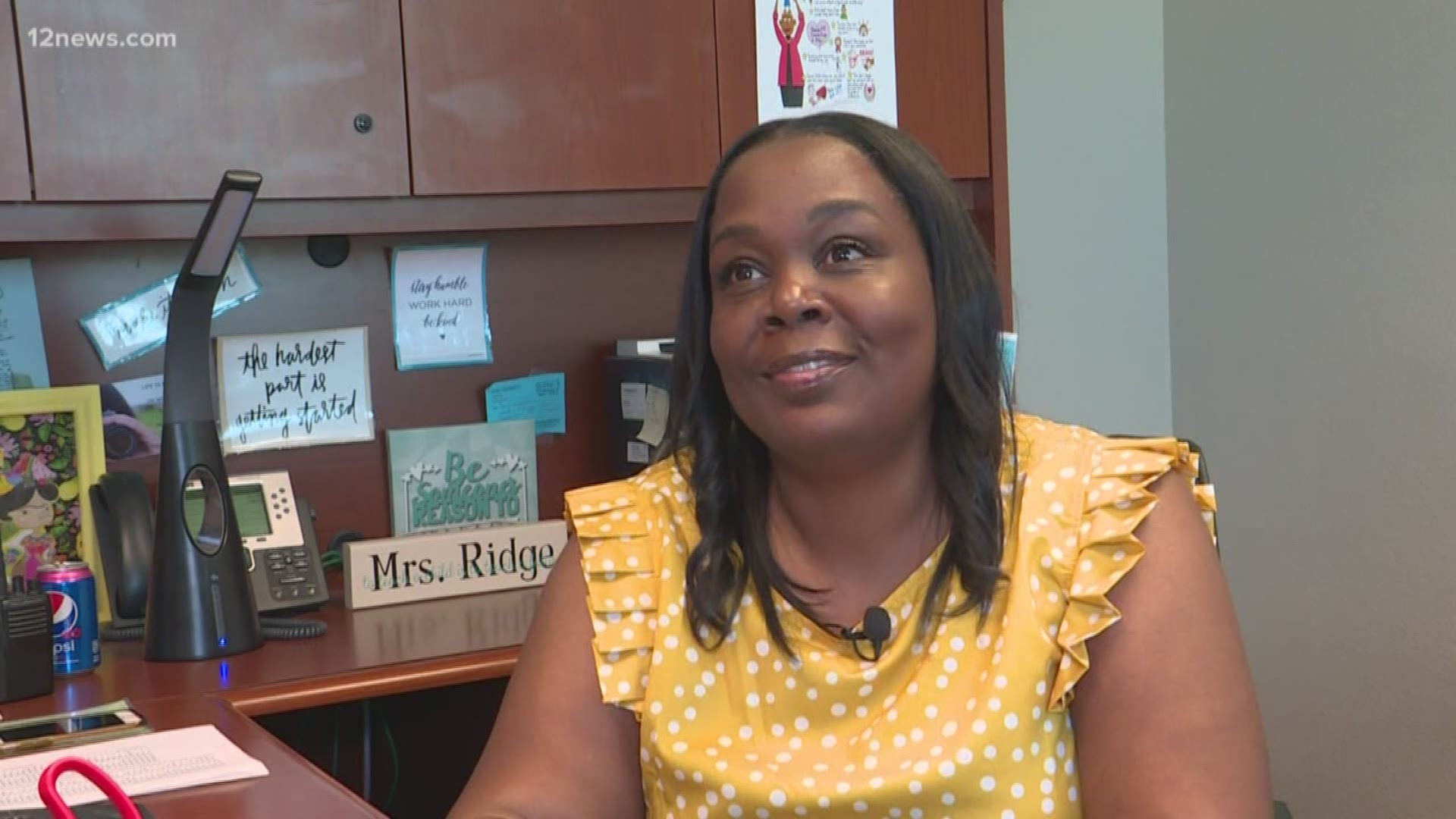 At a back to school event at J.O. Combs Middle School, a grandparent of one the student's began to choke on a piece of food. The school's principal, Laura Ridge, stepped up to save the woman's life and she's now being hailed as a hero.
