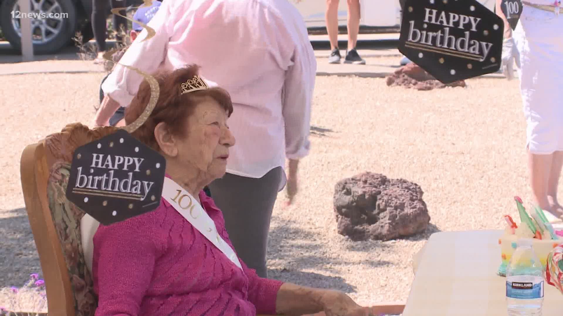 The Scottsdale Fire Department made a special birthday stop for 100-year-old Grandma Mary. Her family says it's important to continue celebrating big milestones.