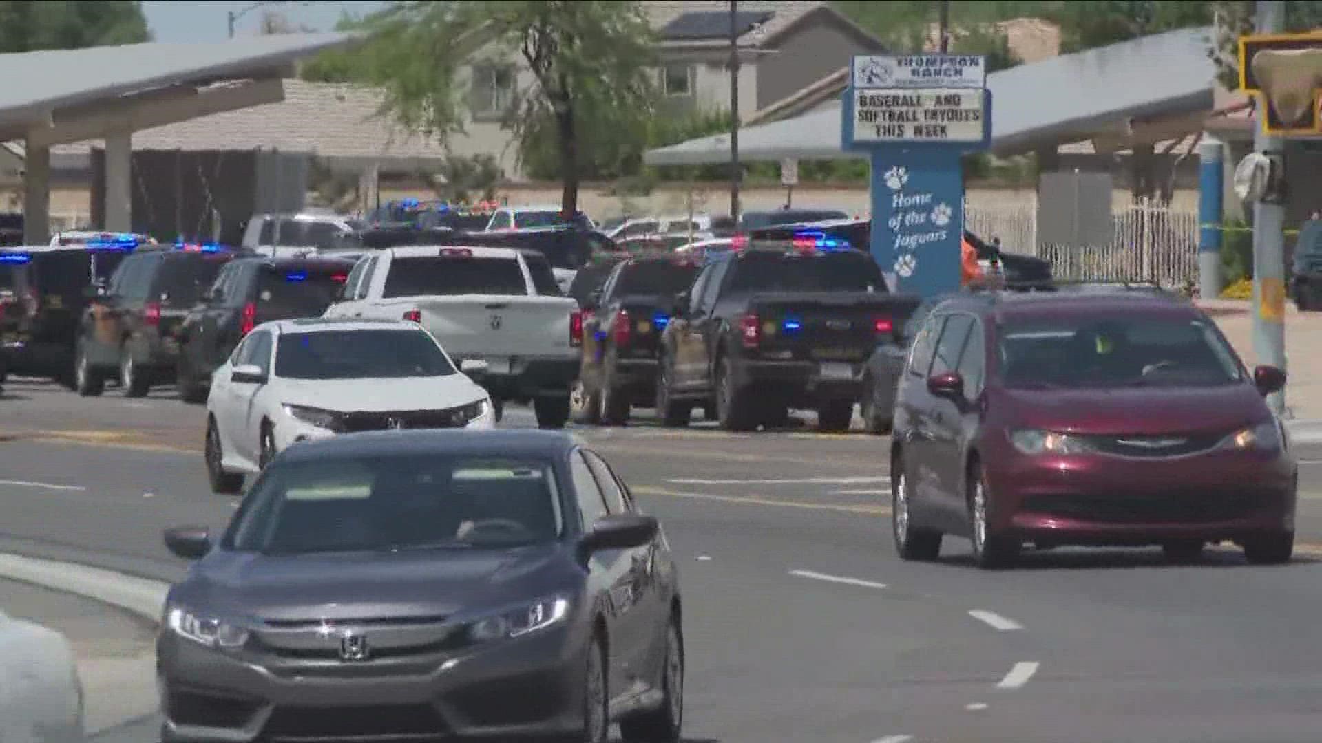 Students are returning to Thompson Ranch Elementary School in the northwest Valley after Friday's lockdown situation. Jen Wahl has the details.