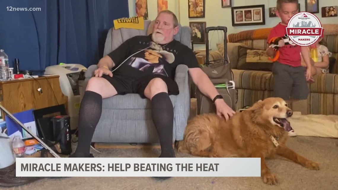 Miracle Makers: Single dad gifted air conditioner as he battles multiple health issues