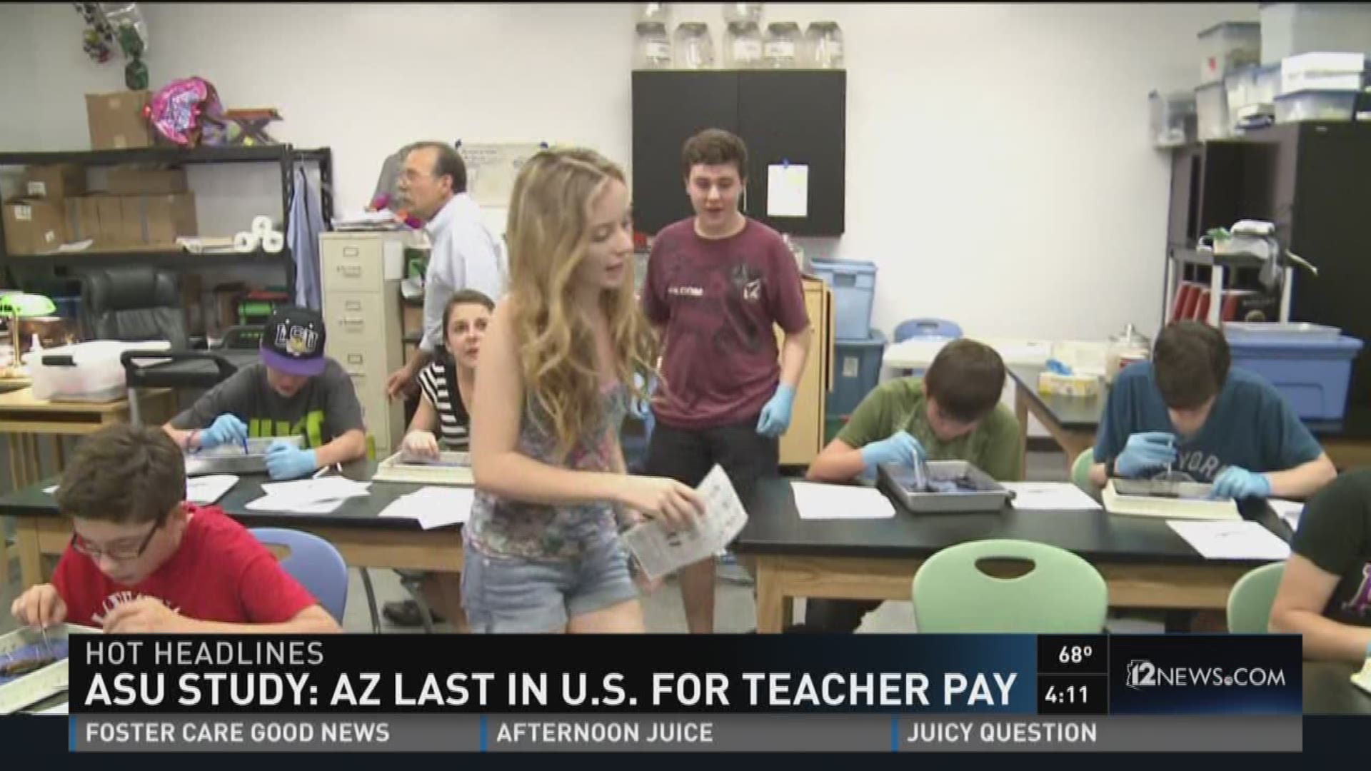 New study shows that Arizona has lowest paid teacher salaries in the nation.