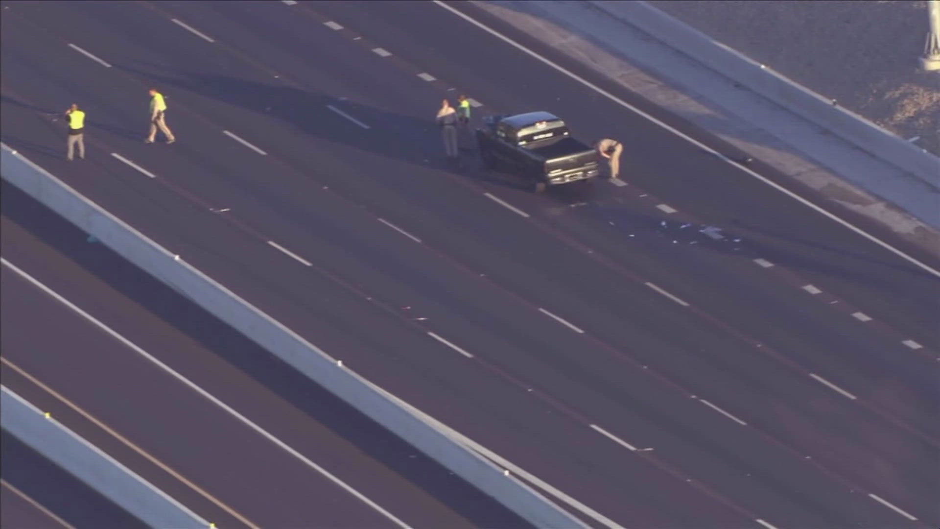 The crash happened at around 4:30 a.m. on I-10 near the 67th Avenue off ramp.