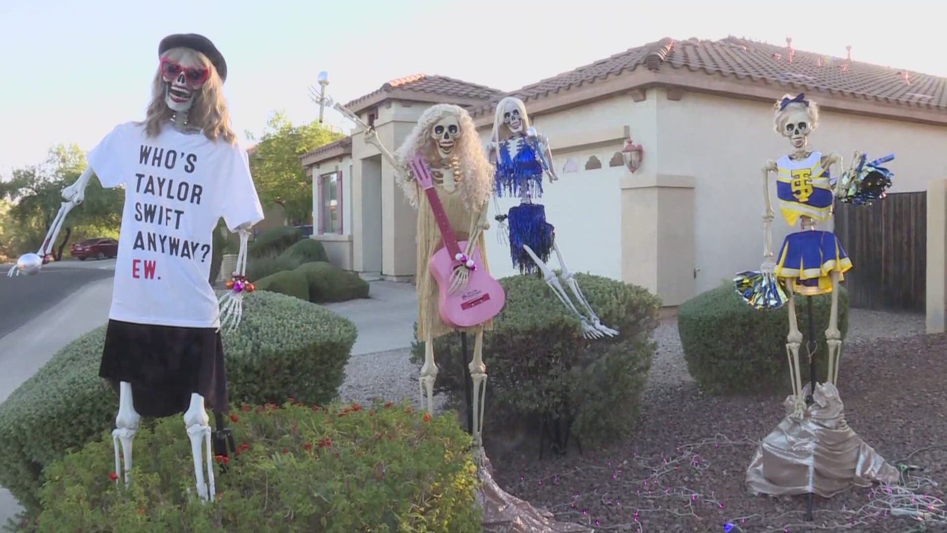 Check out this Taylor Swift-themed Halloween house in Arizona. It's near Thunderbird Road and 24th Street in Phoenix.