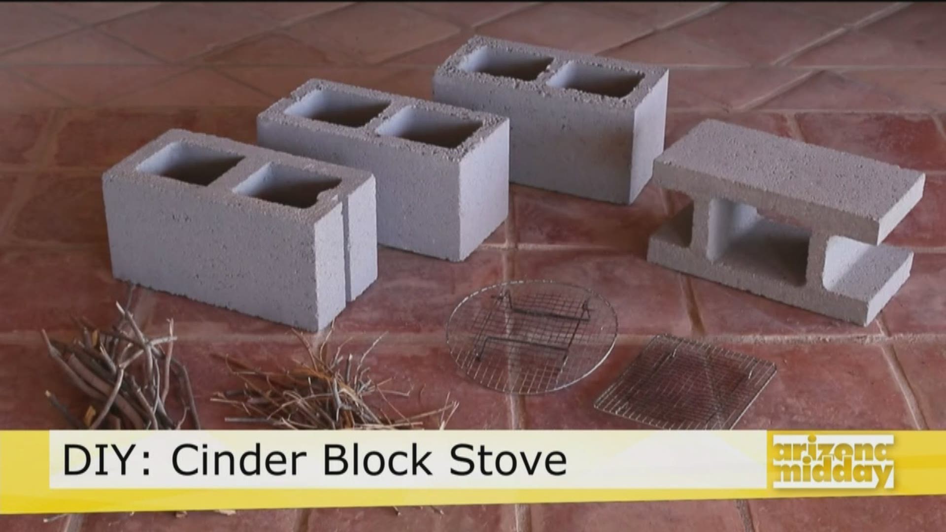 Jan shows us how to make a $10 DIY Cinder Block Stove!