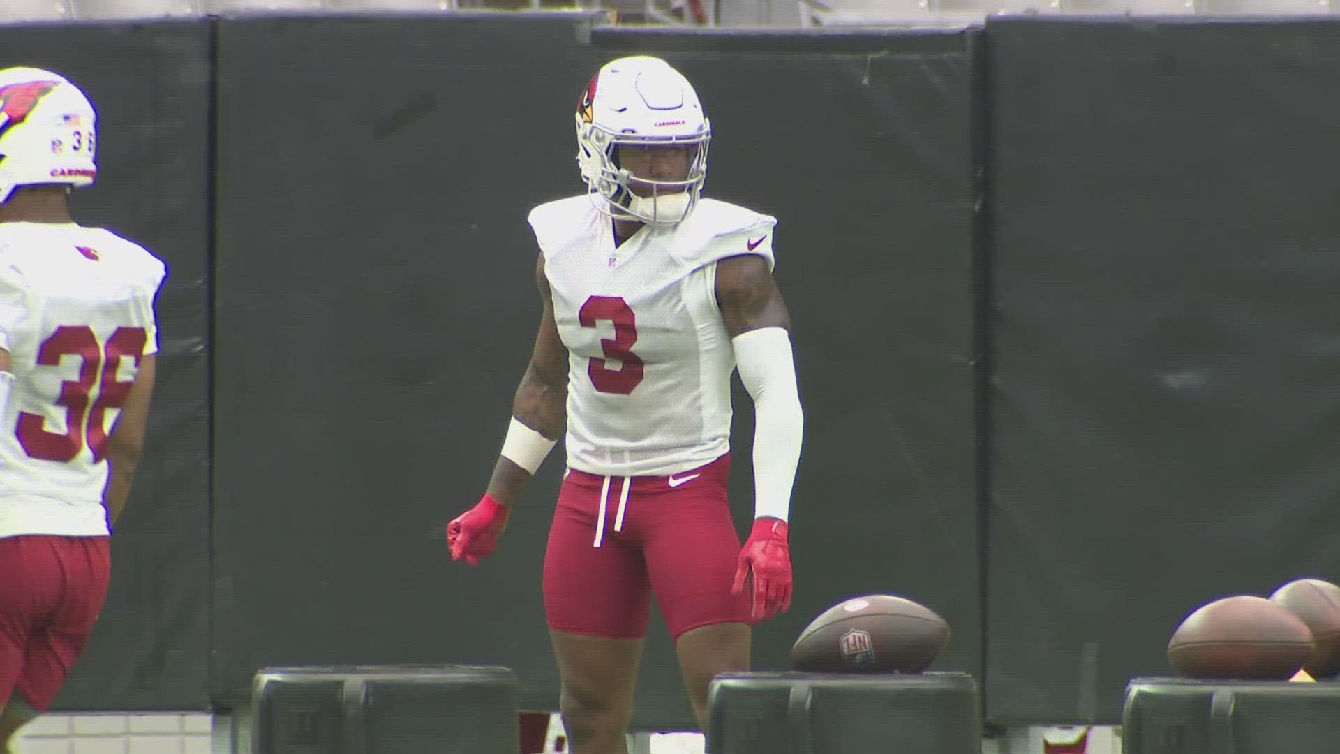 Arizona Cardinals safety Budda Baker (3) warms up before an NFL football  game against the New Orleans Saints, Thursday, Oct. 20, 2022, in Glendale,  Ariz. (AP Photo/Rick Scuteri Stock Photo - Alamy