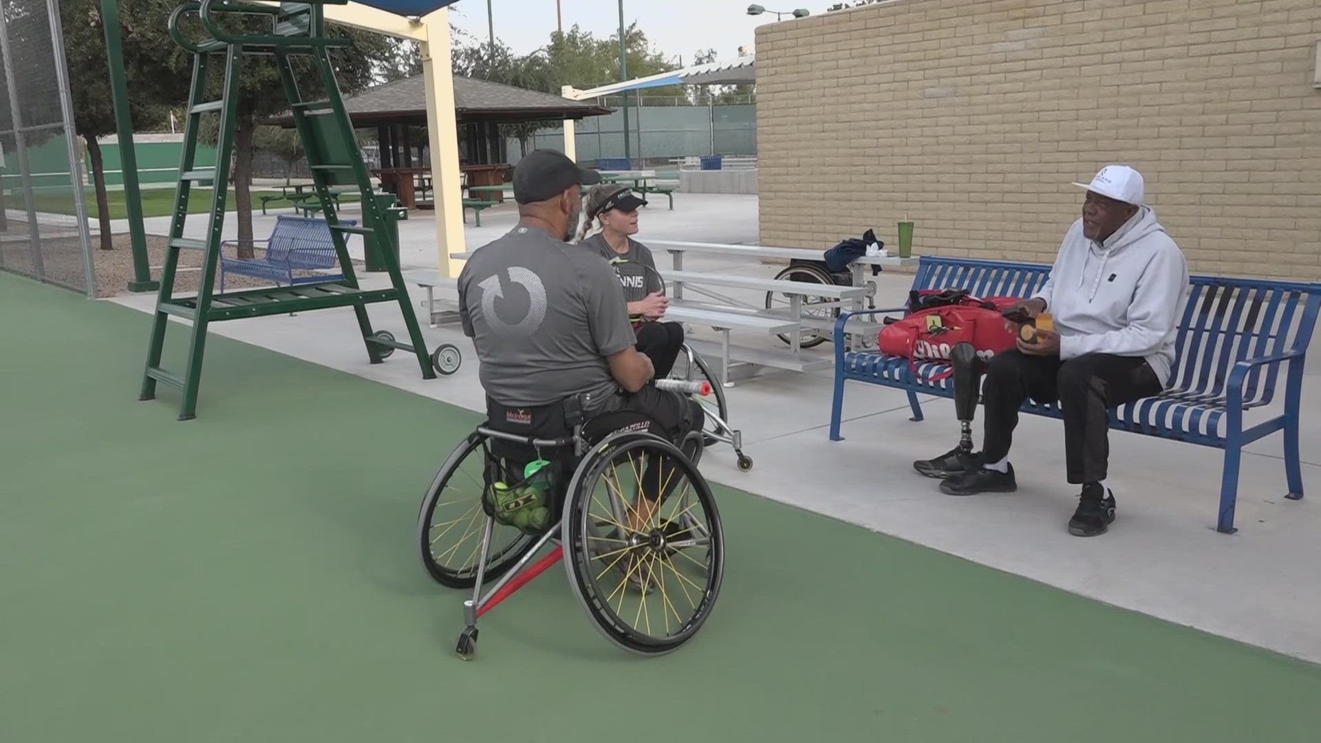 Wheelchair tennis players from all over the country are gathering in Phoenix.