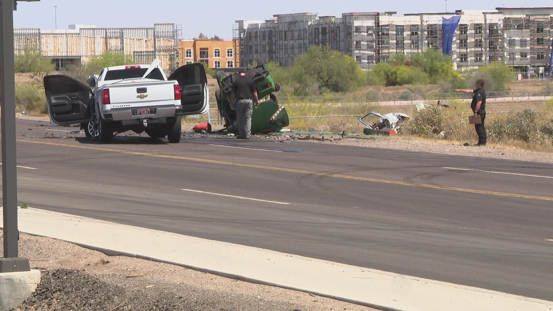 A section of Northern Avenue may be closed for the next several hours, officials said.