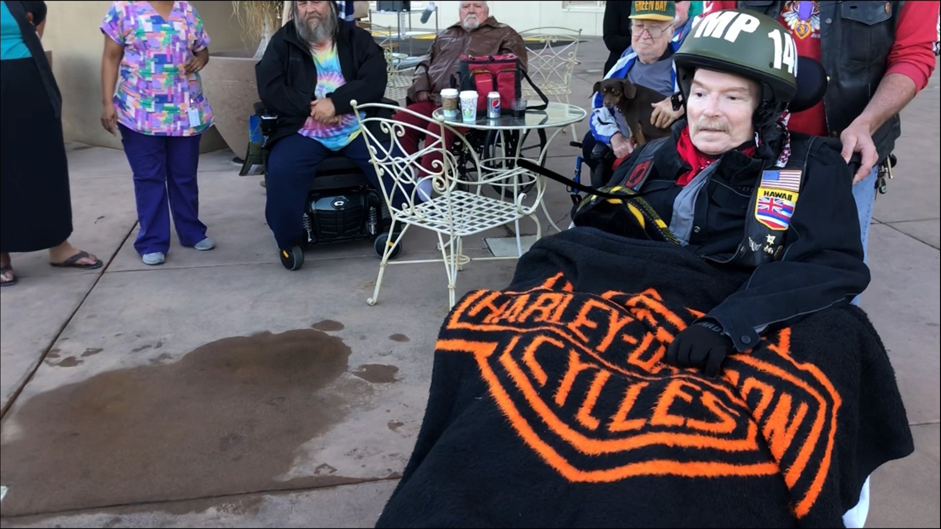 Vietnam vet Ken Jones served three tours in Vietnam with the army. After some health problems, he is in hospice care. Ken told his wife his dying wish is to ride a motorcycle one last time, and you wouldn't believe the community that rallied to make that happen.