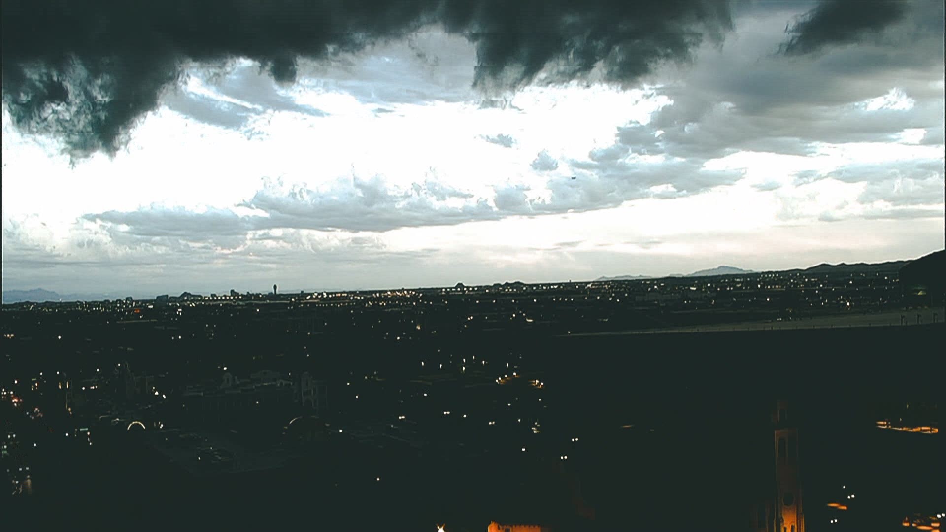 Timelapse of rain in Downtown Phoenix on the first day of Fall, Sept. 23, 2019.