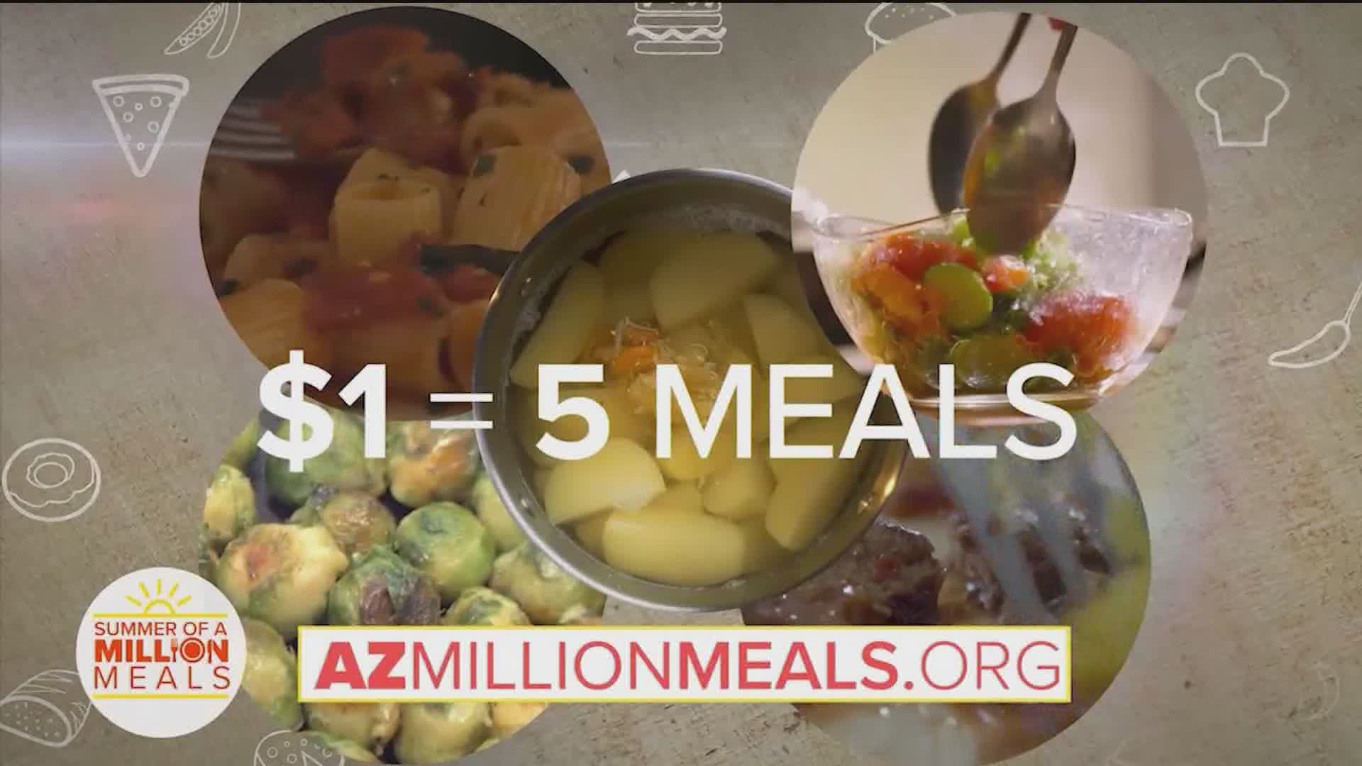 Dave Richins with United Food Bank shares how just a few dollars can make all the difference to Arizona Families with the Summer of a Million Meals Campaign