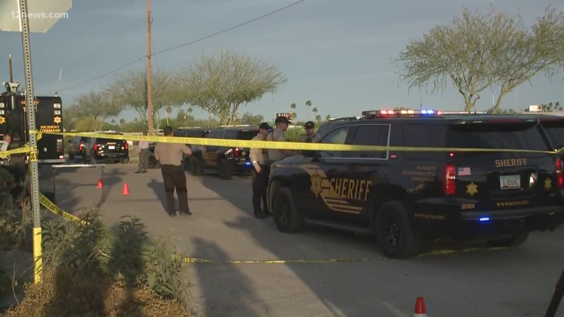The Maricopa County Sheriff's Office says the suspect in a deputy-involved shooting in Mesa Monday evening has died. The shooting is under investigation.