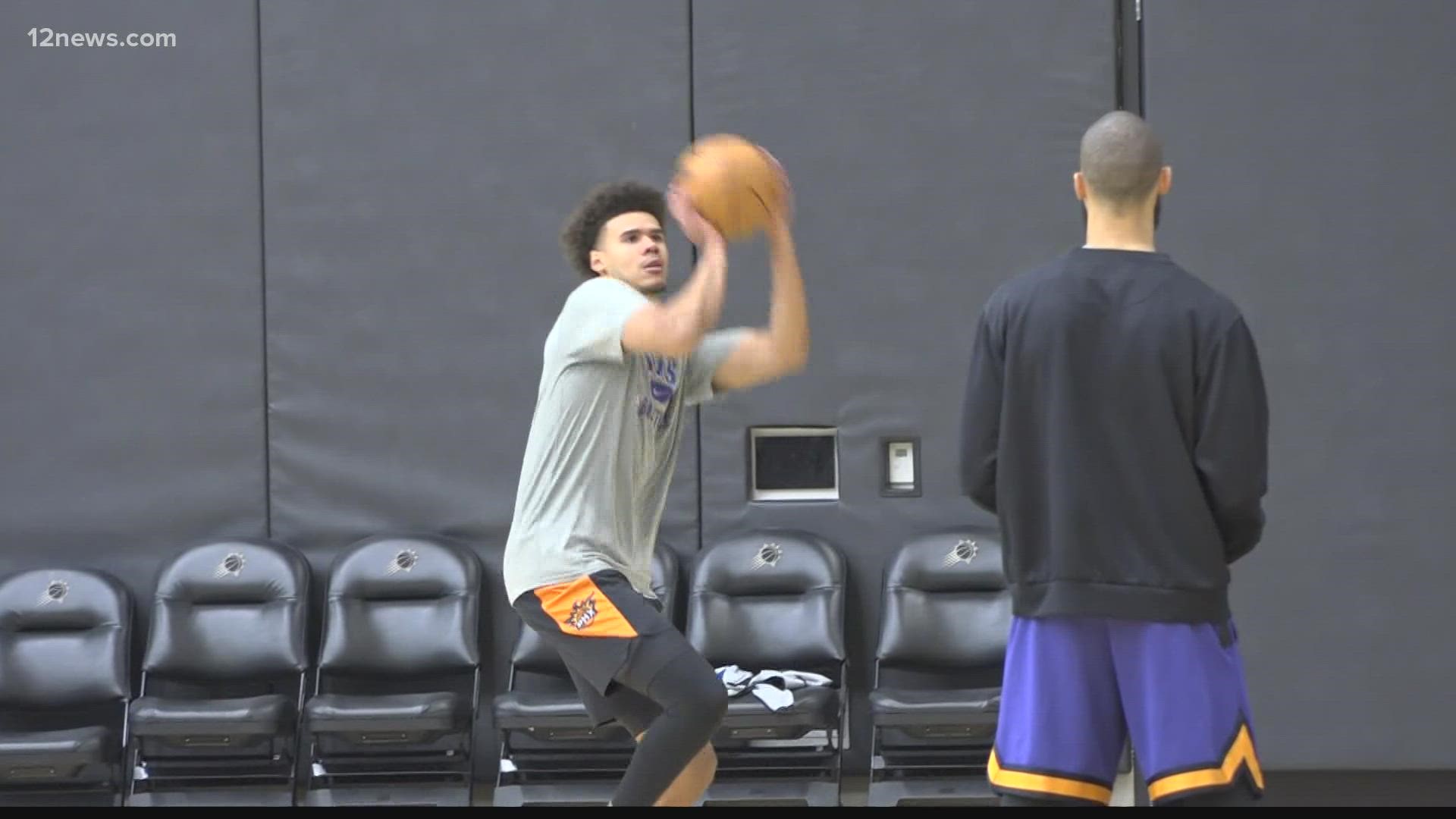 The Suns are making their final tune-ups before opening the postseason as the no. 1 seed in the Western Conference. Here's a look inside the Suns' practice facility.