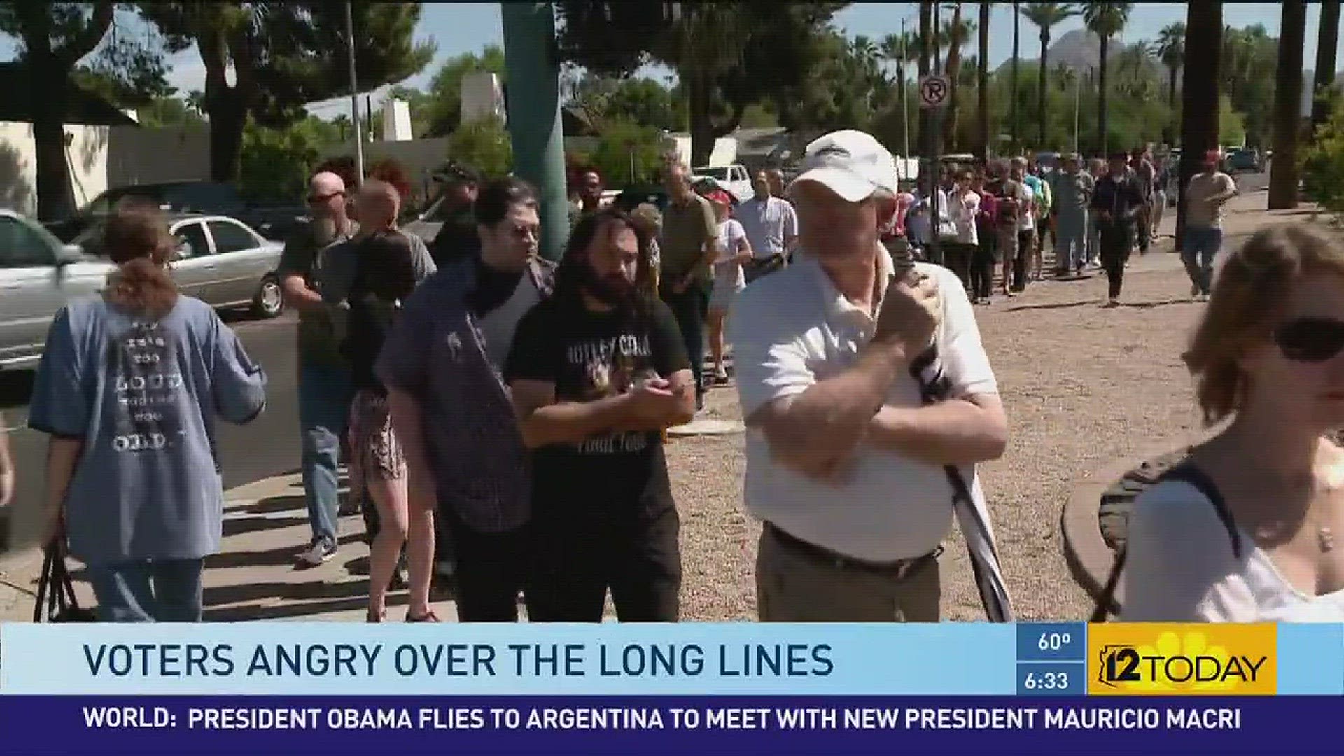 Thousands of Maricopa County voters waited hours to cast ballots in Tuesday's presidential preference election.