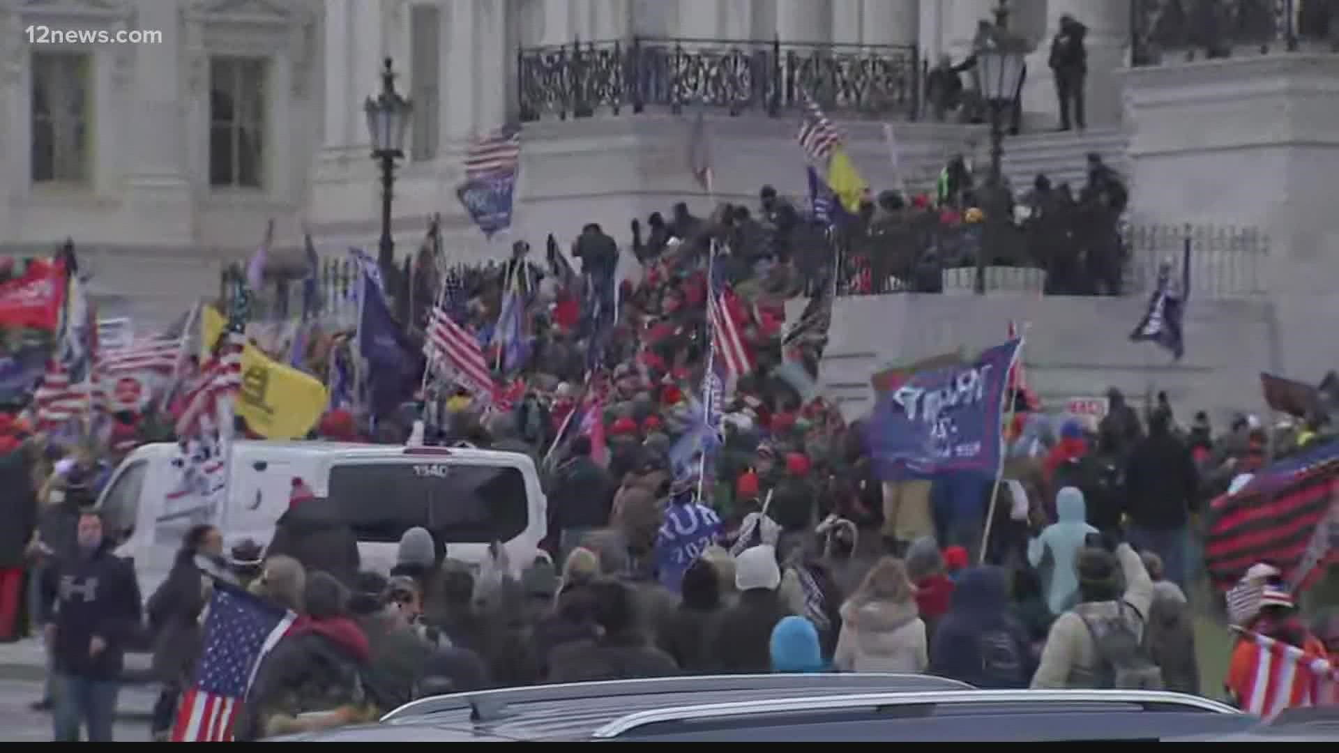 The Jan. 6 Capitol rioter who allegedly assaulted a police officer told investigators, "Trump called us to D.C" as he was questioned about his motives.