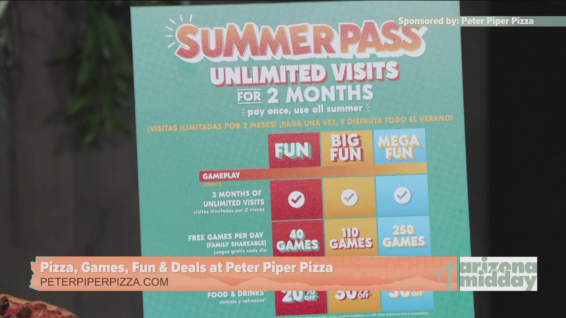 Entertain and feed the kids with the Summer Pass at Peter Piper Pizza