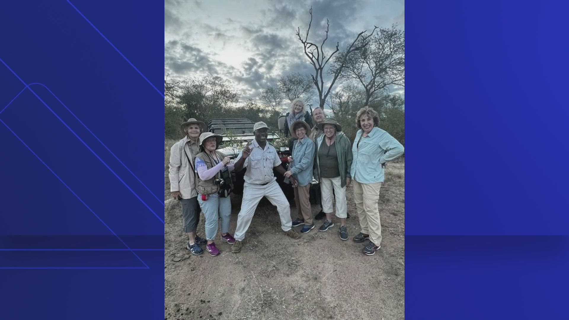 A friend confirms the victim was 79-year-old Gail Mattson of Sun City. A tour company says a bull elephant charged a vehicle, killing Mattson and injuring another.