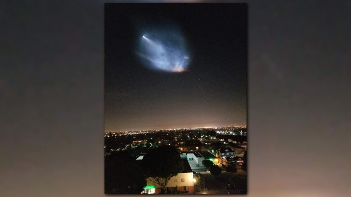 Photos Weird light in Arizona sky is from SpaceX launch