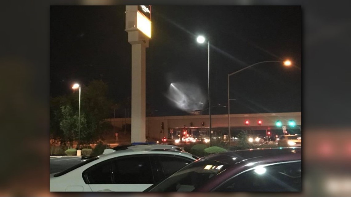 Photos Weird light in Arizona sky is from SpaceX launch