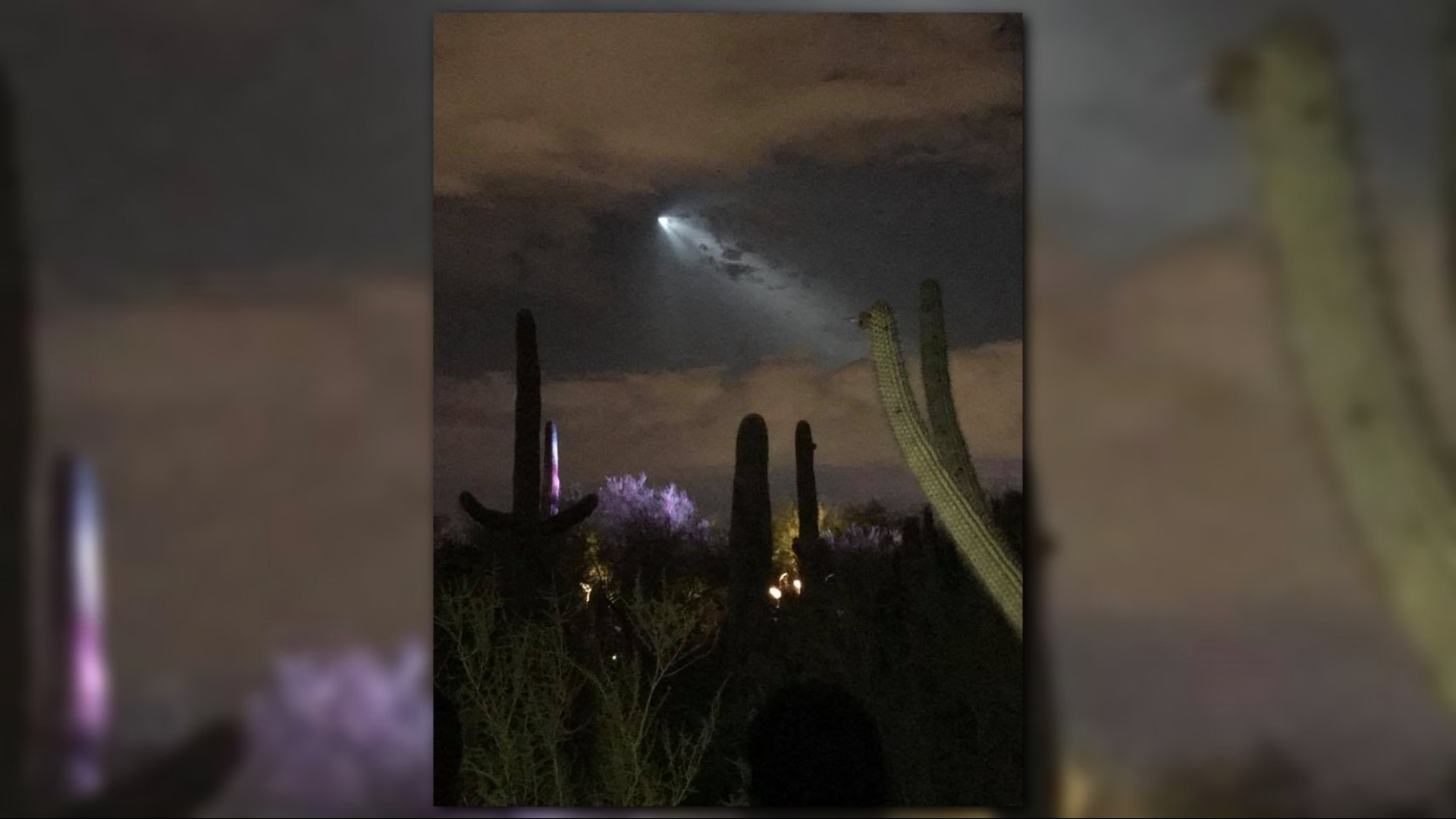 Photos Weird light in Arizona sky is from SpaceX launch