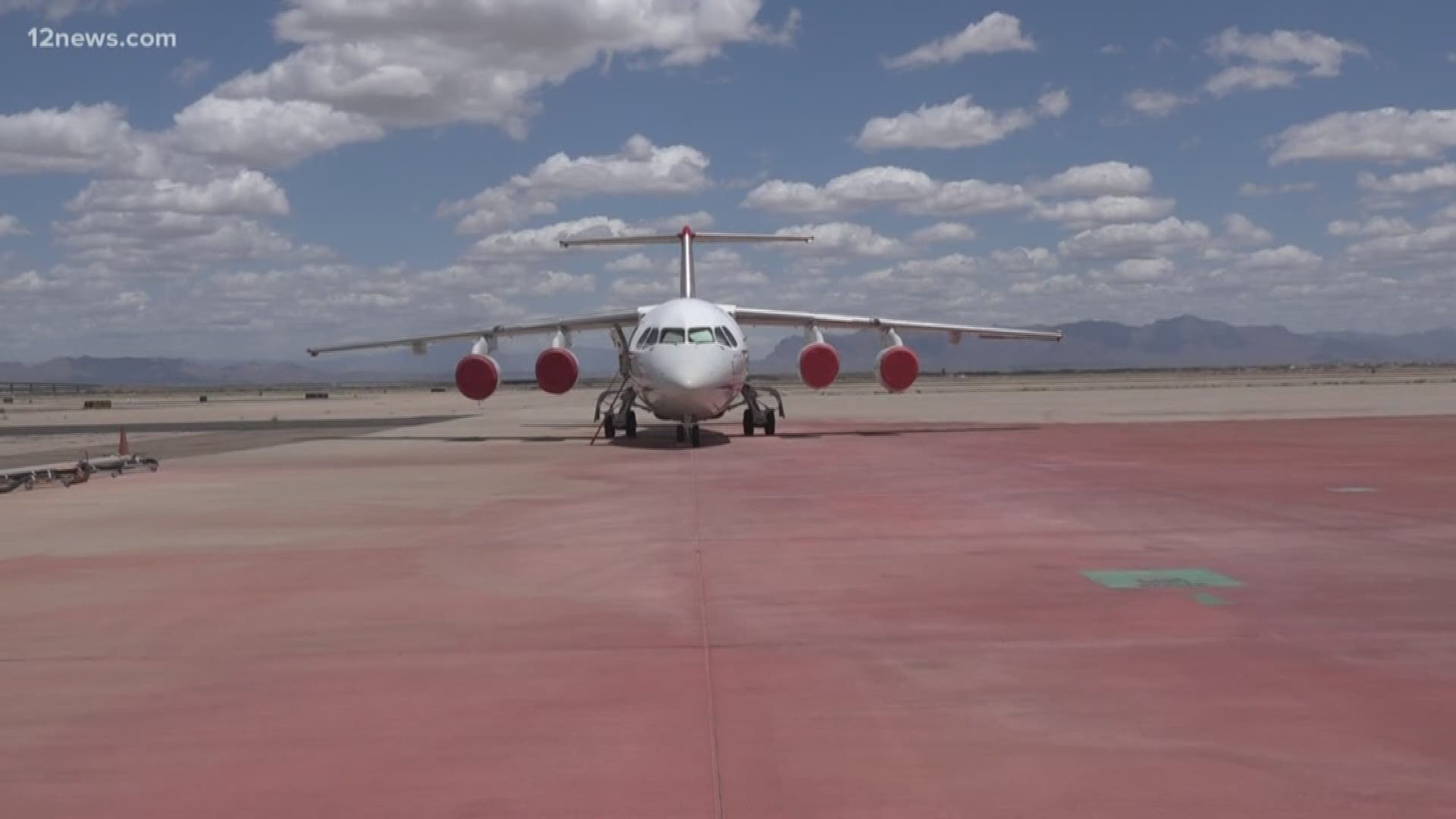 We got an inside look at the tankers our forestry service uses to fight the flames from the sky.