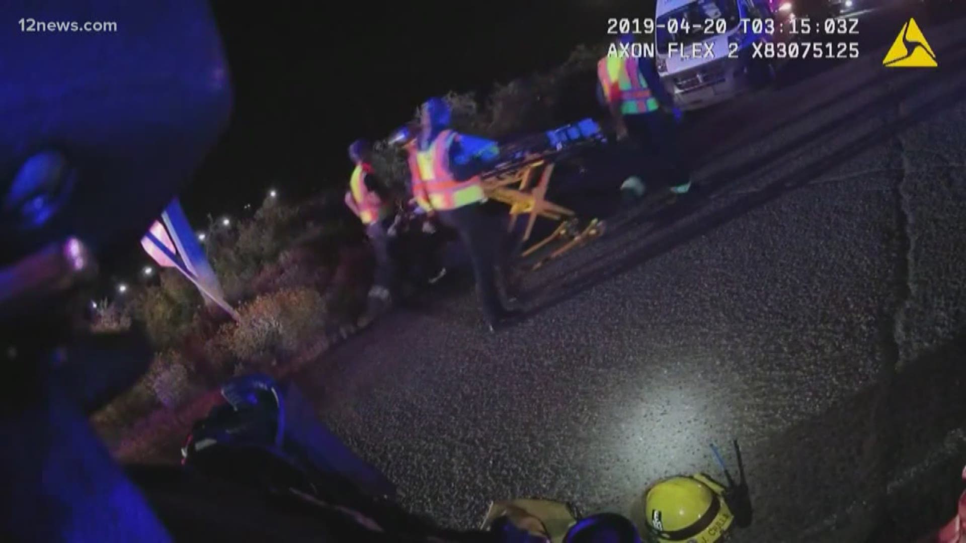 Body camera footage from the night of an explosion at an APS battery site shows the chaos of the scene. A cause is still undetermined.