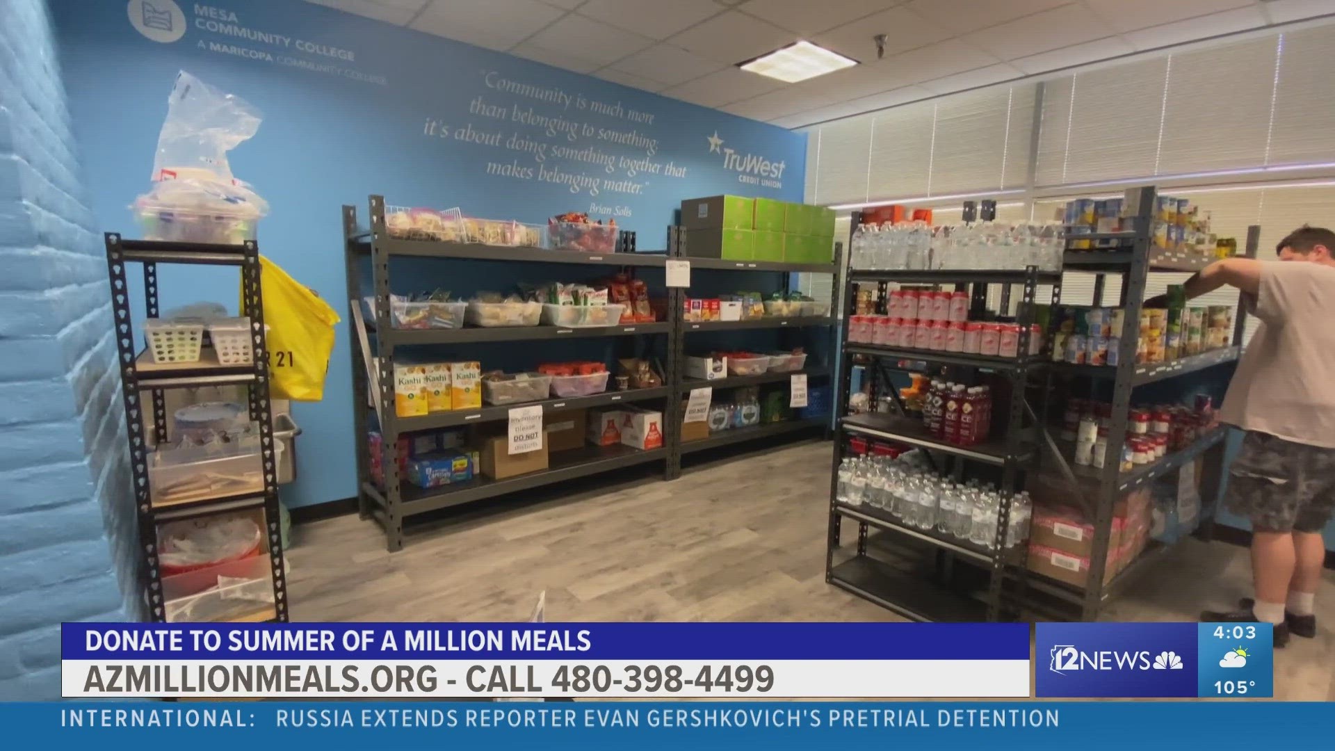 Mesa Community College students struggling to afford all their living expenses have access to a market that can provide food and supplies.