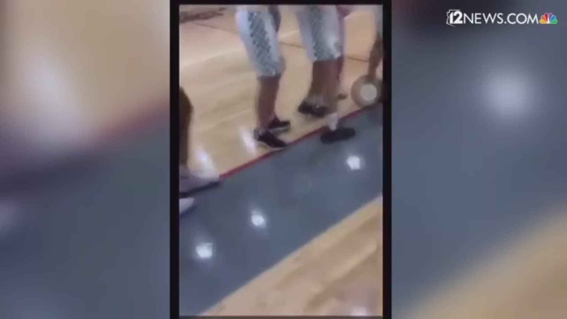 A post-game practice meant as a gesture of good sportsmanship erupted into a full-out brawl at a high school basketball game on Saturday night.