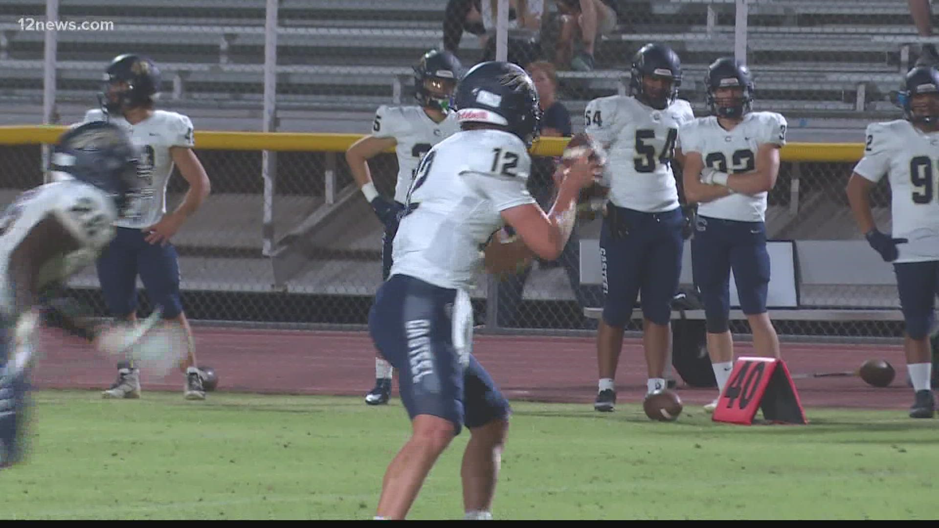 Casteel dominated in week 4 and beat Mountain Pointe, 35-6.