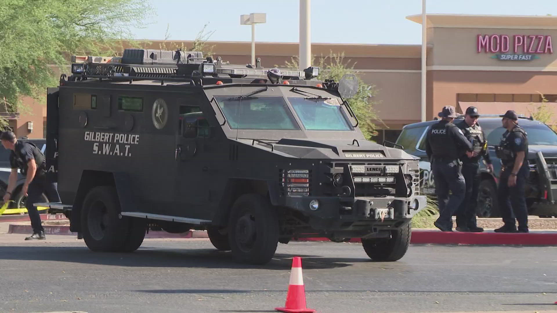 Employees and customers at a Starbucks in Gilbert were evacuated from the area.