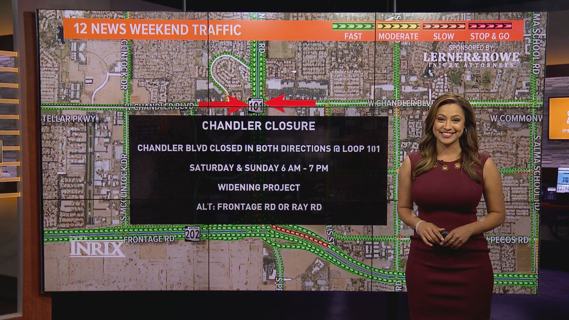 Vanessa Ramirez has the latest detours and closures on Valley roads the weekend of March 6, 2020.