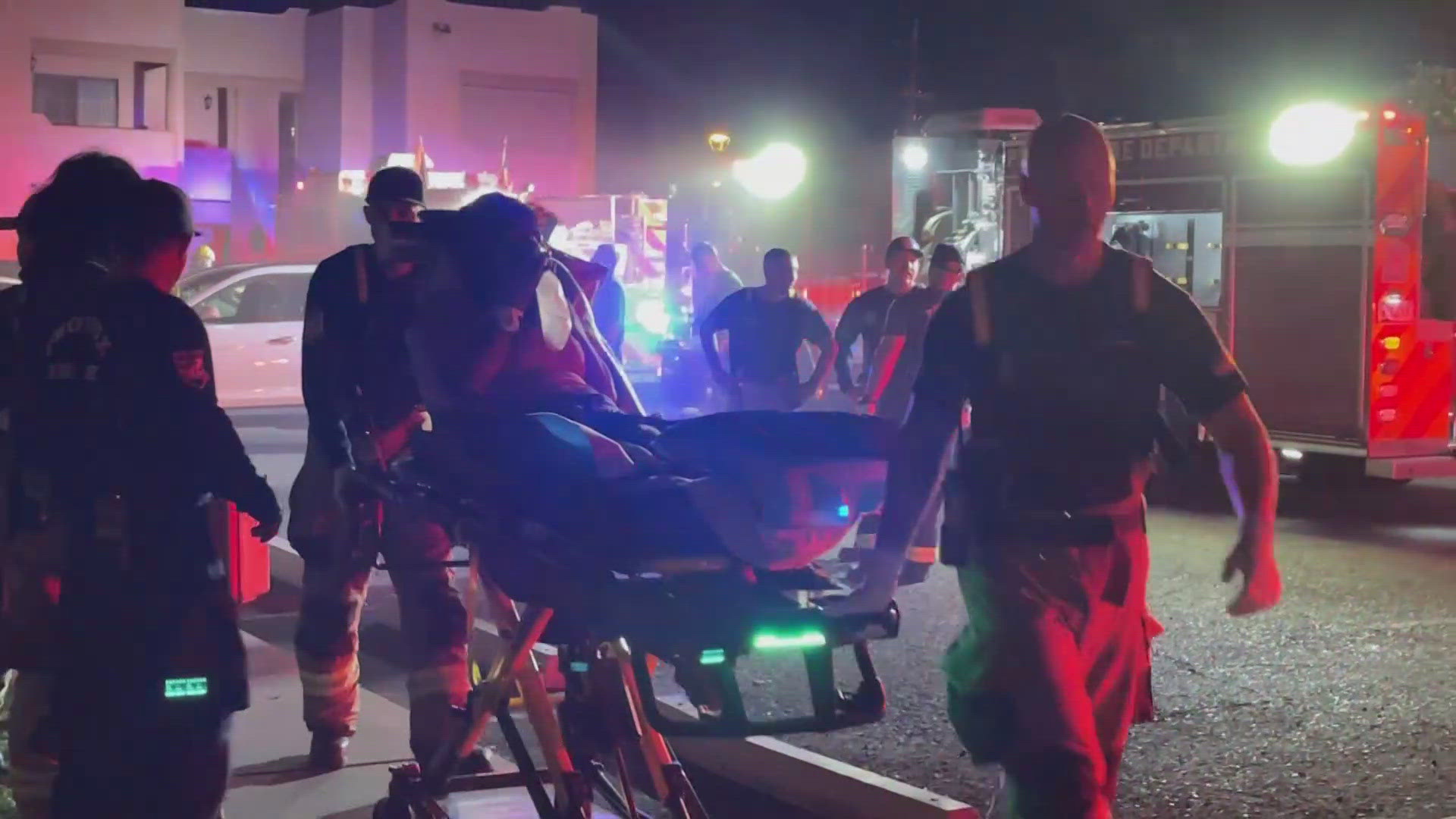 One man is in critical condition at a Valley burn care center after a fire near 19th Avenue and Camelback Road.
