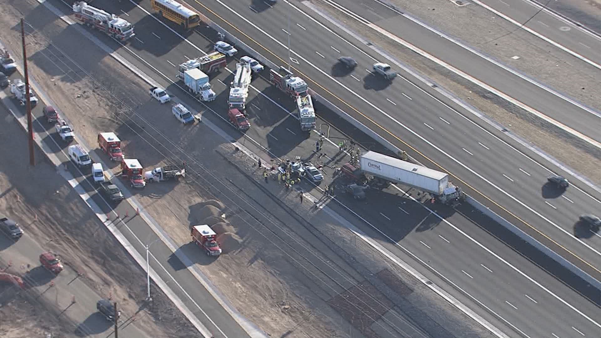 Loop 202 South Mountain at Buckeye reopens after crash involving 6 ...