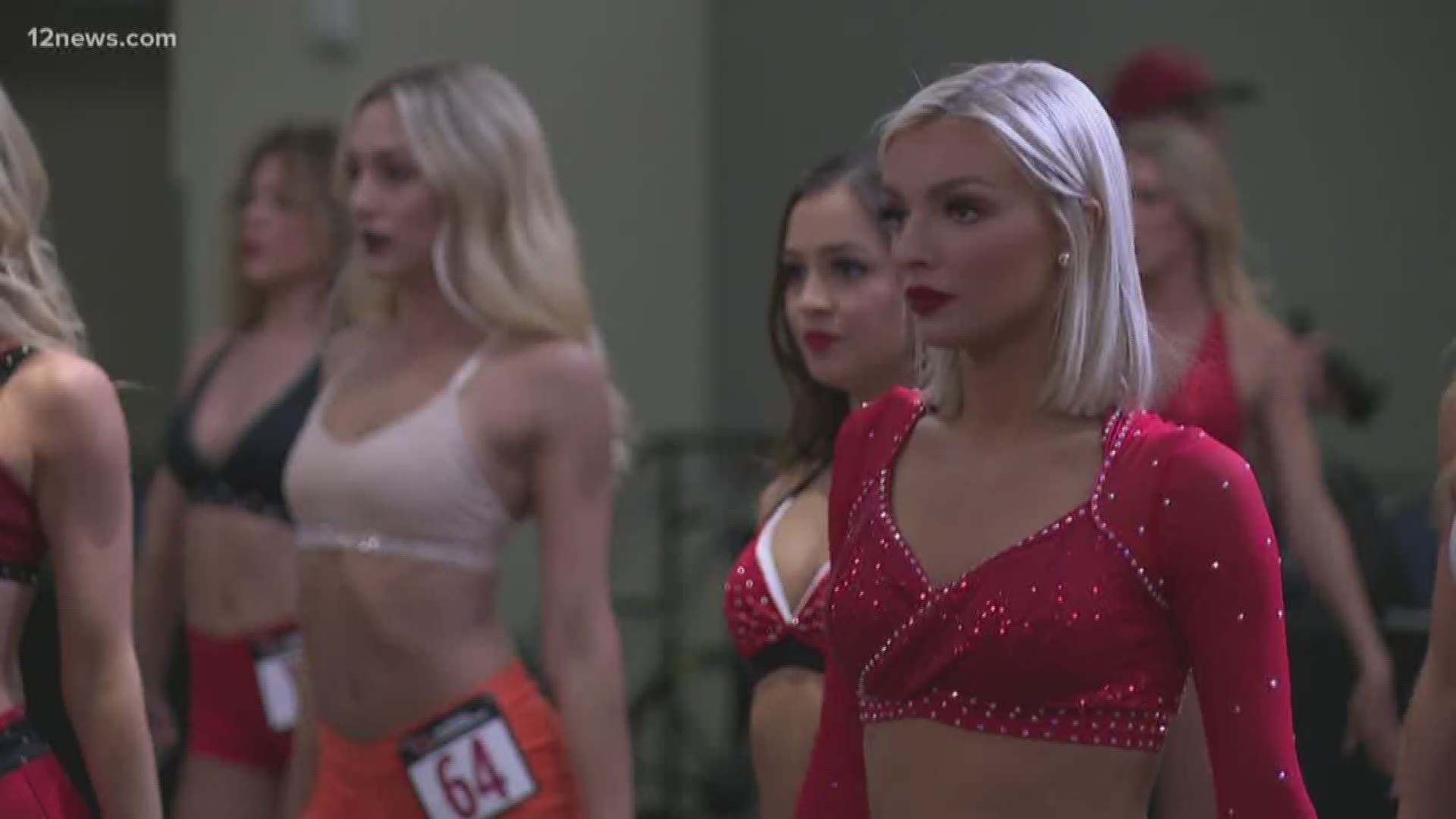 It was the semi-final round in the Cardinals cheerleader auditions. The new director wants to encourage the women who were cut to try again and continue to follow their dreams.