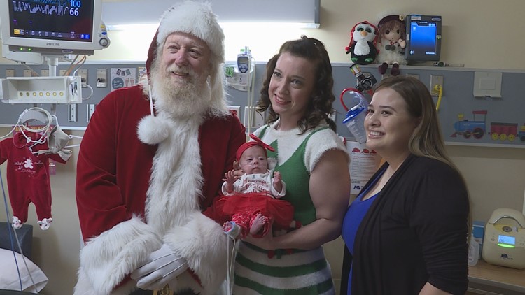 Santa Visits Preemies At St Joseph S Hospital 12news Com