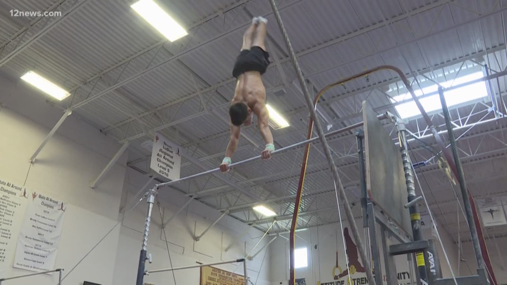 17-year-old Brandon Briones is an exceptional gymnast with his eyes on the next Olympics, and a high school senior at Gilbert High. After winning the U.S. Gymnastics Championship last month he has his hopes set on a bigger prize.