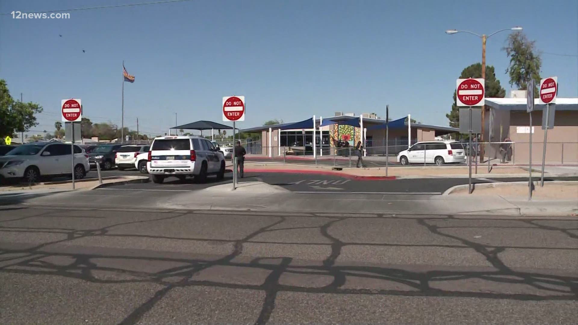 A teenager was carjacked outside of a Phoenix elementary school Tuesday. Jen Wahl has the details.