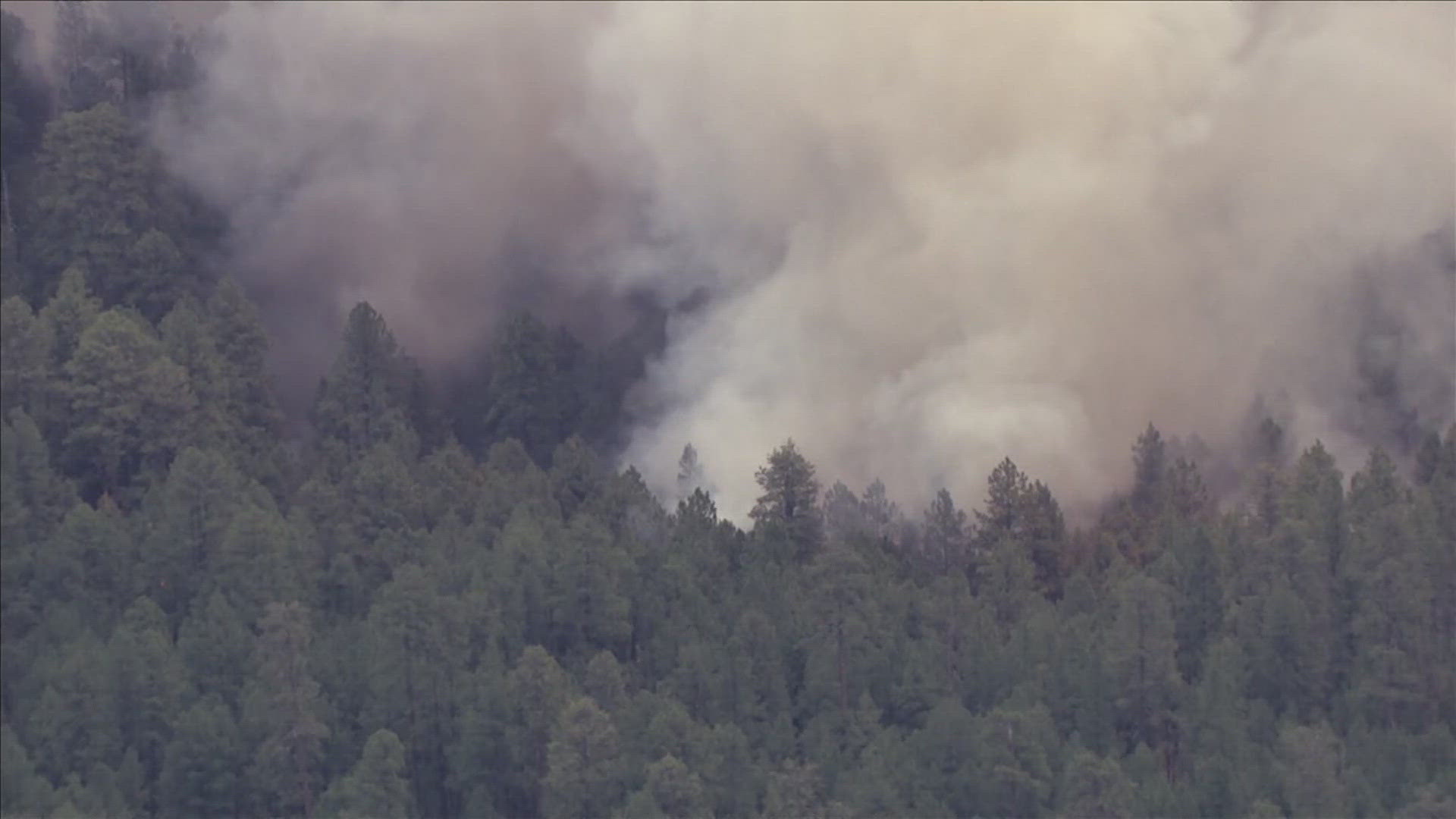 The fire was discovered 20 miles northeast of Payson Monday.