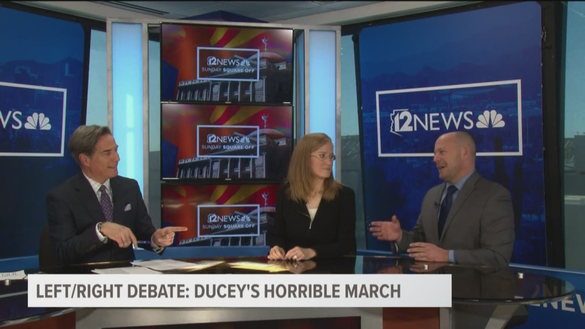 Christine Jones and Chad Campbell continue to debate if this past month has been the worst for Arizona Governor Doug Ducey.