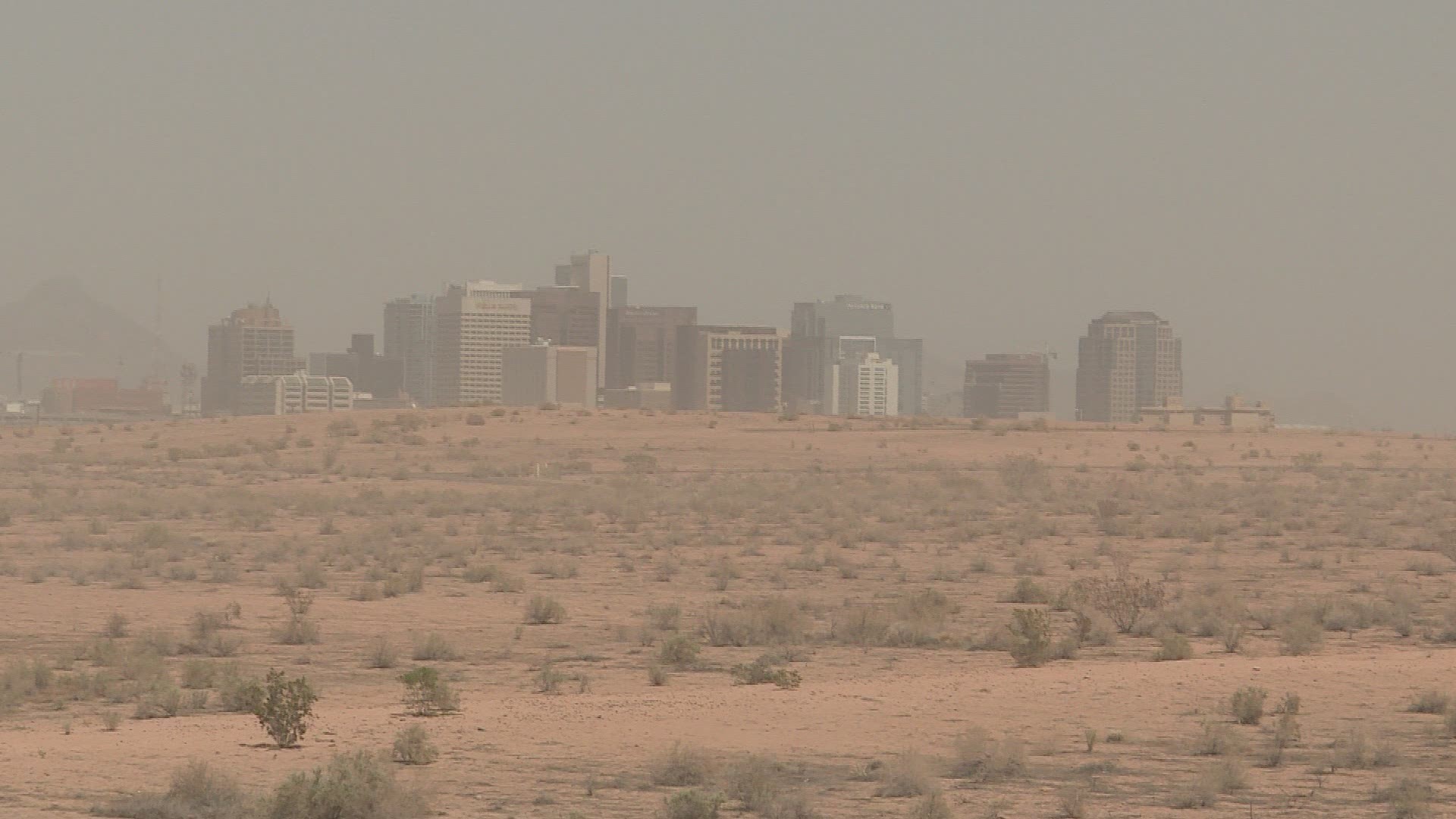 Dust in South Phoenix on Thursday.