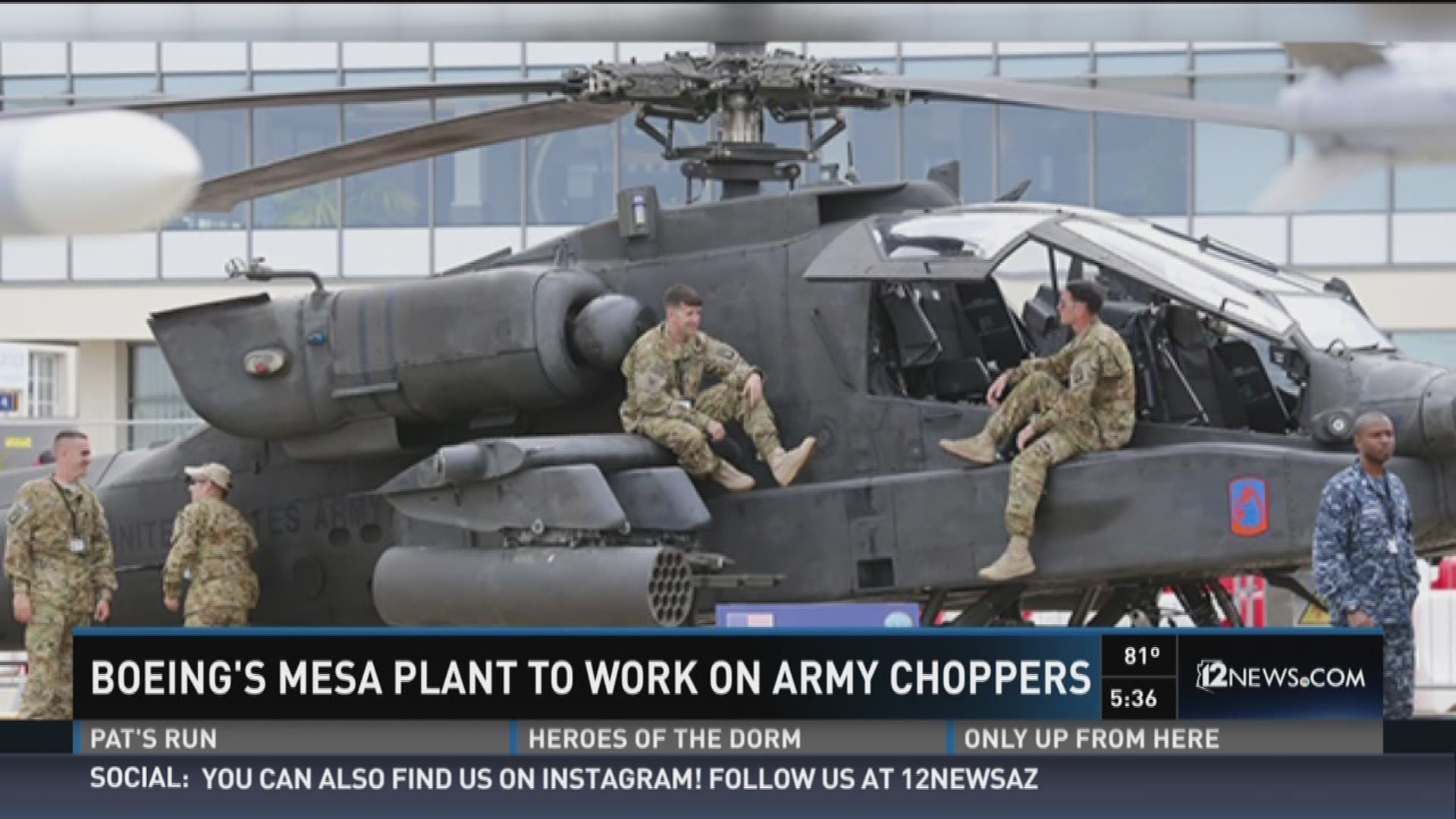 Boeing's Mesa plant to work on army choppers