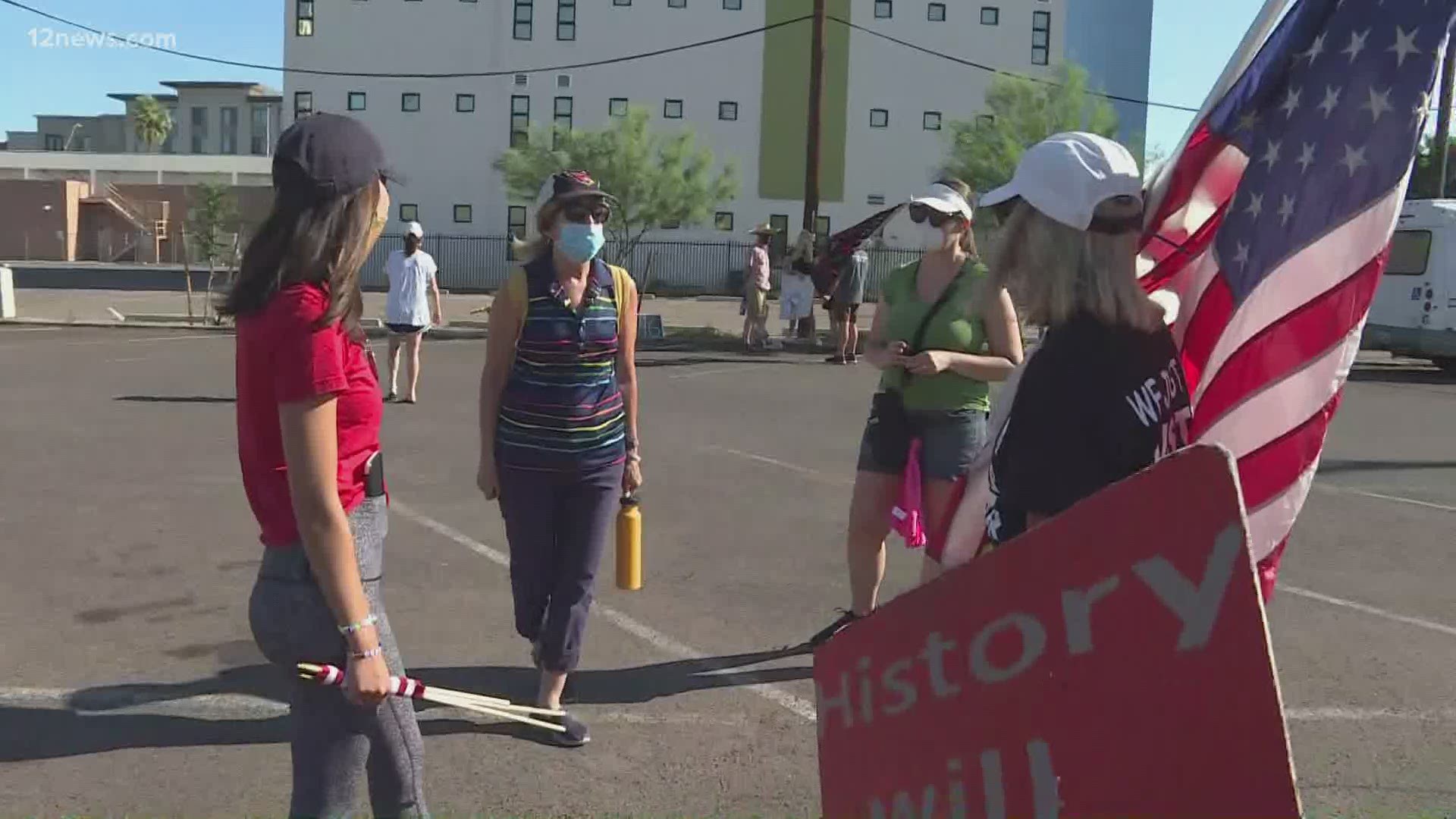 First Church United Church of Christ in Phoenix held a "White Silence is Violence" march Sunday morning. Team 12's Matt Yurus was live at the scene.