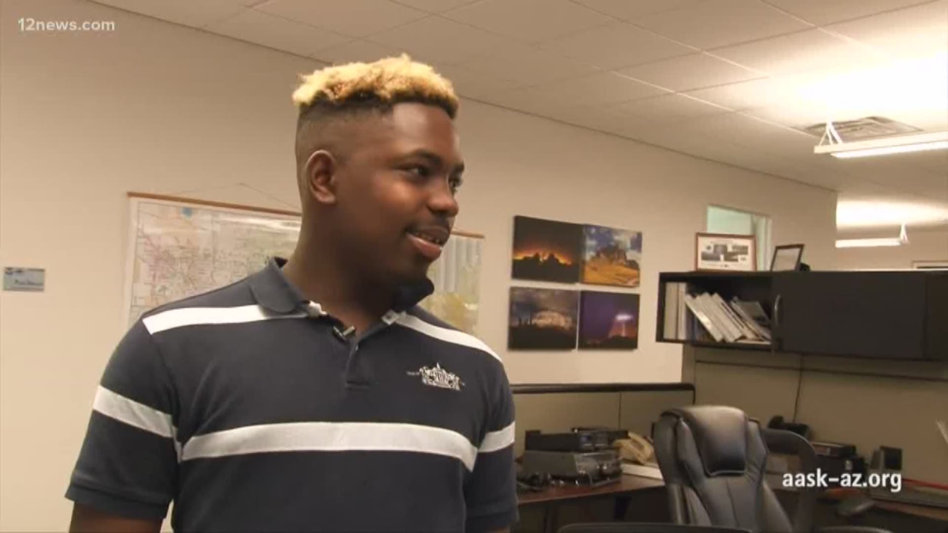 Anthony, a junior in high school, dreams of being a storm chaser and gets involved at the Phoenix National Weather Service. He is in need of a forever home with a father figure as a role model.