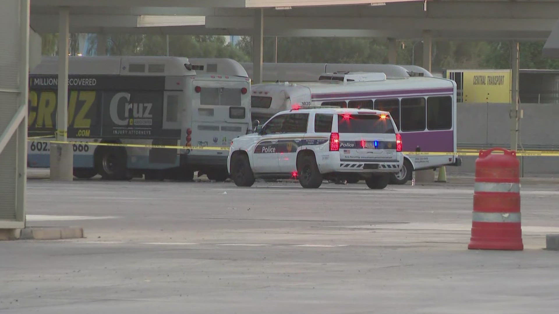 A person is dead after a crash involving a city bus in Phoenix near 79th Avenue and Van Buren Street, fire officials said.