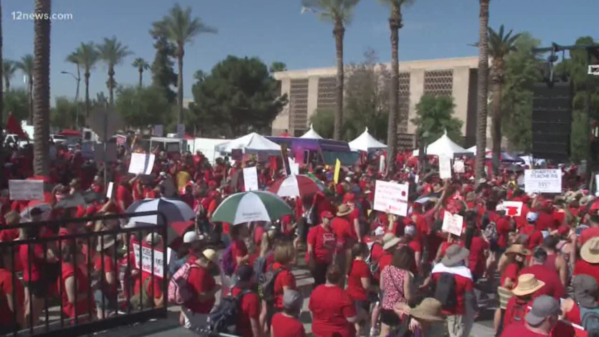 Since the teacher walkout started last week, more than 100,000 teachers and Red for Ed supporters have marched and rallied at the Capitol.