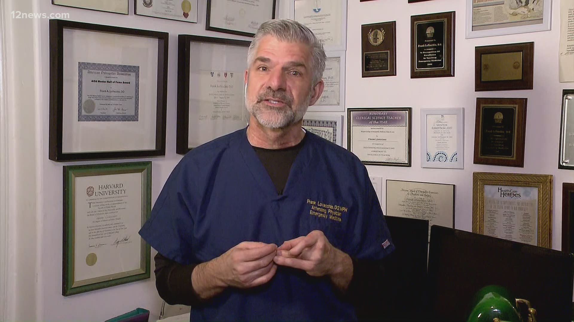 Dr. Frank LoVecchio with Valleywise Health Medical Center is answering your questions about COVID-19. You can find all the past segments at 12News.com/YouTube.